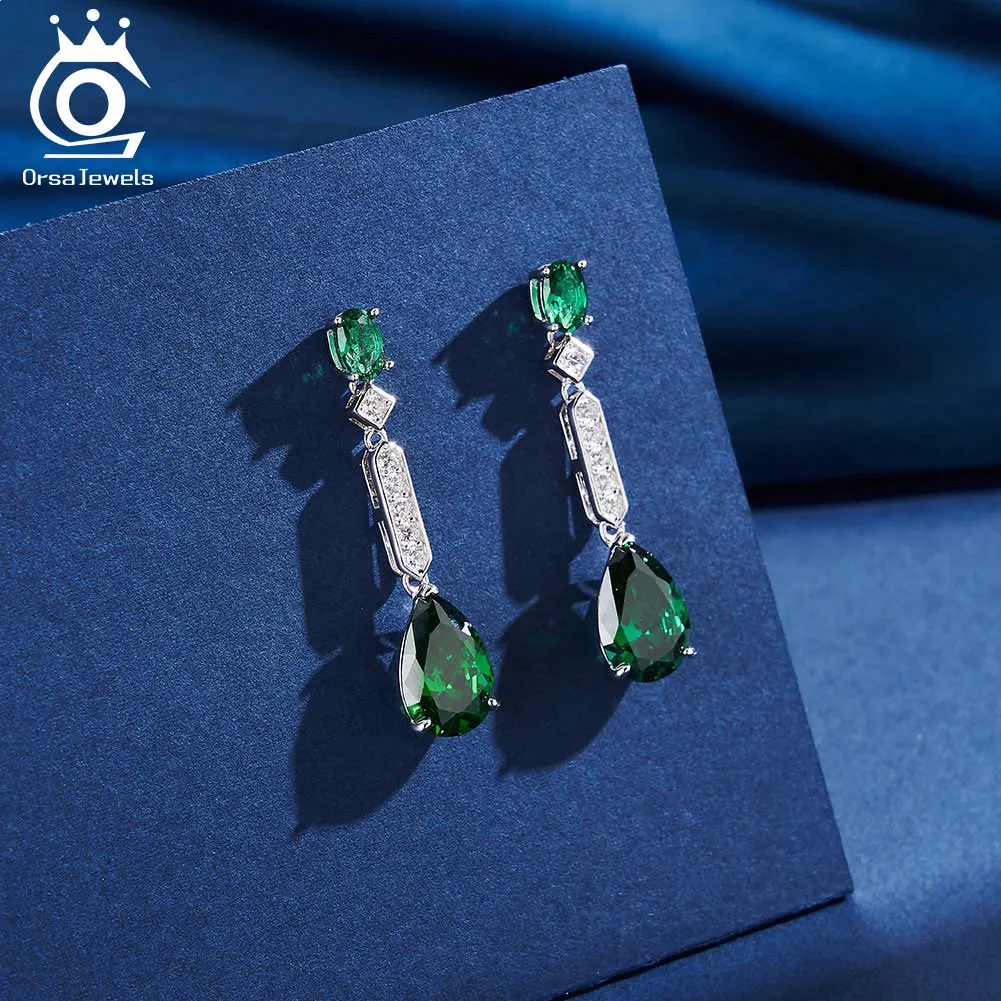 ORSA JEWELS Emerald Oval Rhinestone Dangle Earrings Party Retro 925 Sterling Silver Green Earring Trend Charms Jewelry LZE31
ORSA JEWELS Emerald Oval Rhinestone Dangle Earrings Party Retro 925 Sterling Silver Green Earring Trend Charms Jewelry LZE31