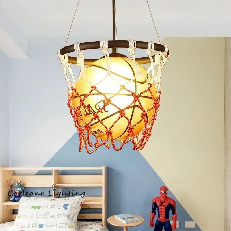 Basketball Pendant Lights Industrial Loft Hanging Lamp for Kids Room Pendant Lamp Children Holiday Gift Home Deco Light Fixtures
Basketball Pendant Lights Industrial Loft Hanging Lamp for Kids Room Pendant Lamp Children Holiday Gift Home Deco Light Fixtures