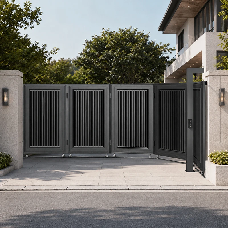 Aluminum Alloy Curved Sliding Gate for Industrial Factories Residential Villas Custom Sectional Garage Door Rust Resistant
Aluminum Alloy Curved Sliding Gate for Industrial Factories Residential Villas Custom Sectional Garage Door Rust Resistant