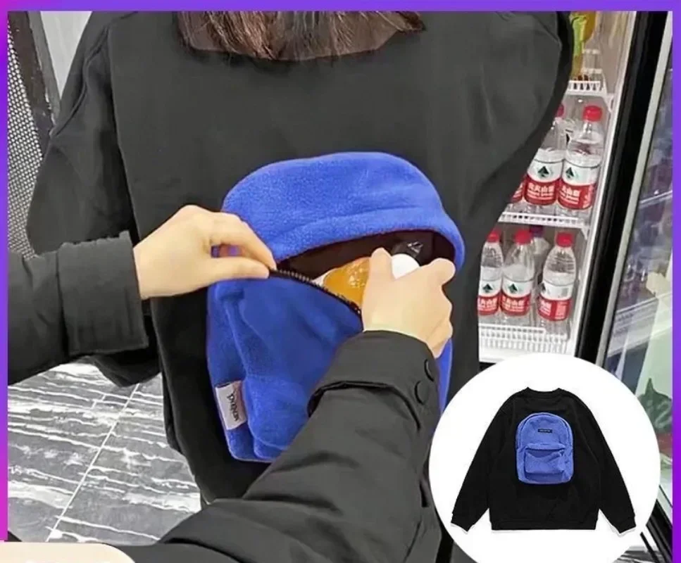 Korean Women Hooded Sweatshirts Streetwear 3D School Bag Design Sense Female Pullovers Lazy Loose Couple's Hoodies Tops Y2k
Korean Women Hooded Sweatshirts Streetwear 3D School Bag Design Sense Female Pullovers Lazy Loose Couple's Hoodies Tops Y2k