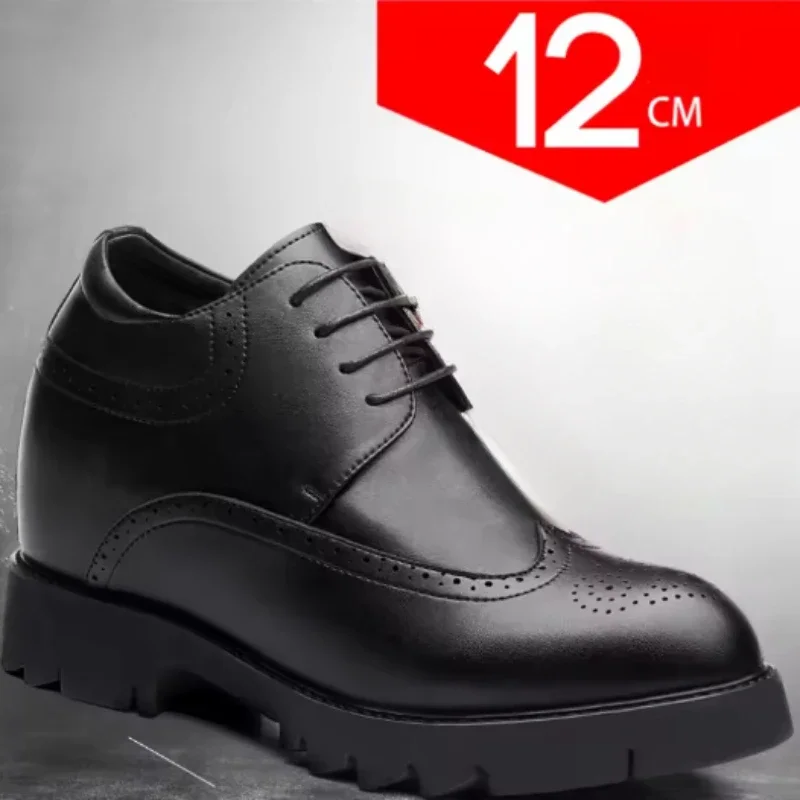 Business Increased 12cm Men's Dress Shoes Thick Platform Comfortable Height-increasing Shoes Brock Carving High Heel Derby Shoes
Business Increased 12cm Men's Dress Shoes Thick Platform Comfortable Height-increasing Shoes Brock Carving High Heel Derby Shoes