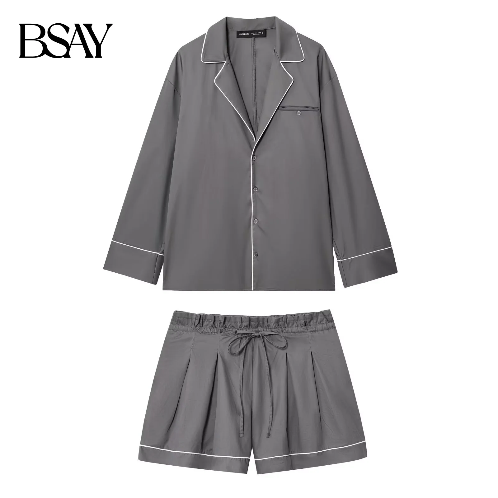 BSAY повседневный модный комплект, осенний новый предмет 2021, женская рубашка с длинными рукавами и лацканами с декоративными краями или свободные шорты с декоративными краями
BSAY повседневный модный комплект, осенний новый предмет 2021, женская рубашка с длинными рукавами и лацканами с декоративными краями или свободные шорты с декоративными краями