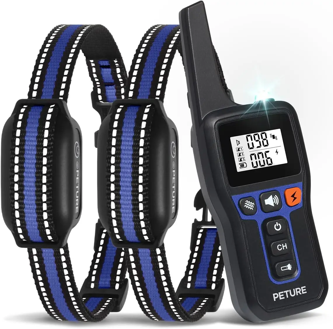 2-in-1 Dog Bark Collar with Remote, Beep/Vibration/Static & Auto Mode, IPX7 Waterproof, 3300ft Range, for Dogs 7-120lbs (2 Pack)
2-in-1 Dog Bark Collar with Remote, Beep/Vibration/Static & Auto Mode, IPX7 Waterproof, 3300ft Range, for Dogs 7-120lbs (2 Pack)