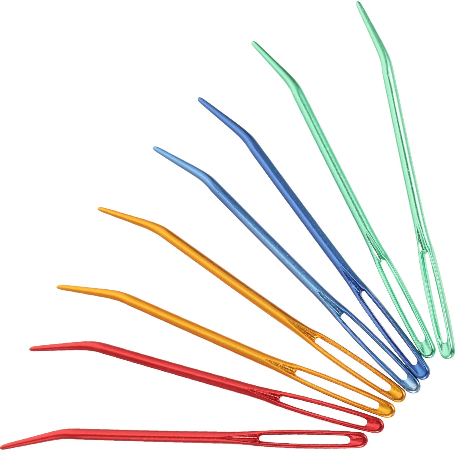 8Pcs Wear Resistant Aluminum Darning Needles Curved Point Large Eye Blunt Yarn Needles Knitting Supplies Crochet Needle Tapestry
8Pcs Wear Resistant Aluminum Darning Needles Curved Point Large Eye Blunt Yarn Needles Knitting Supplies Crochet Needle Tapestry