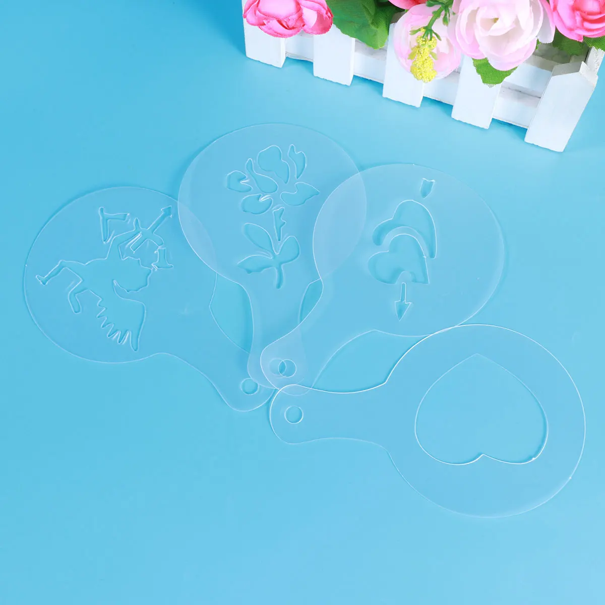 8 Pcs Cake Spray Mold Baking Tools Plastic Fondant Molds Non-Toxic Tasteless DIY Craft Chocolate Candy Ice Cube Jelly
8 Pcs Cake Spray Mold Baking Tools Plastic Fondant Molds Non-Toxic Tasteless DIY Craft Chocolate Candy Ice Cube Jelly