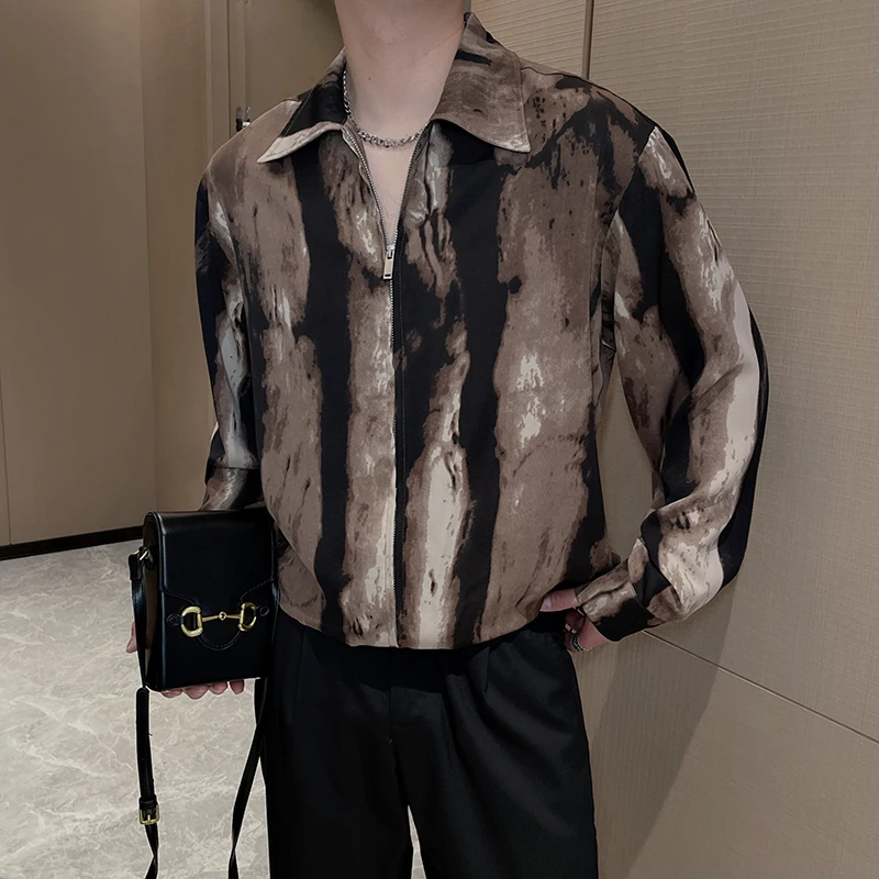 2023 Summer Thin Tie Dyed Shirt for Men Long Sleeve Loose Zipper Shirt Casual Social Streetwear Men Clothing Party Tuxedo Blouse
2023 Summer Thin Tie Dyed Shirt for Men Long Sleeve Loose Zipper Shirt Casual Social Streetwear Men Clothing Party Tuxedo Blouse