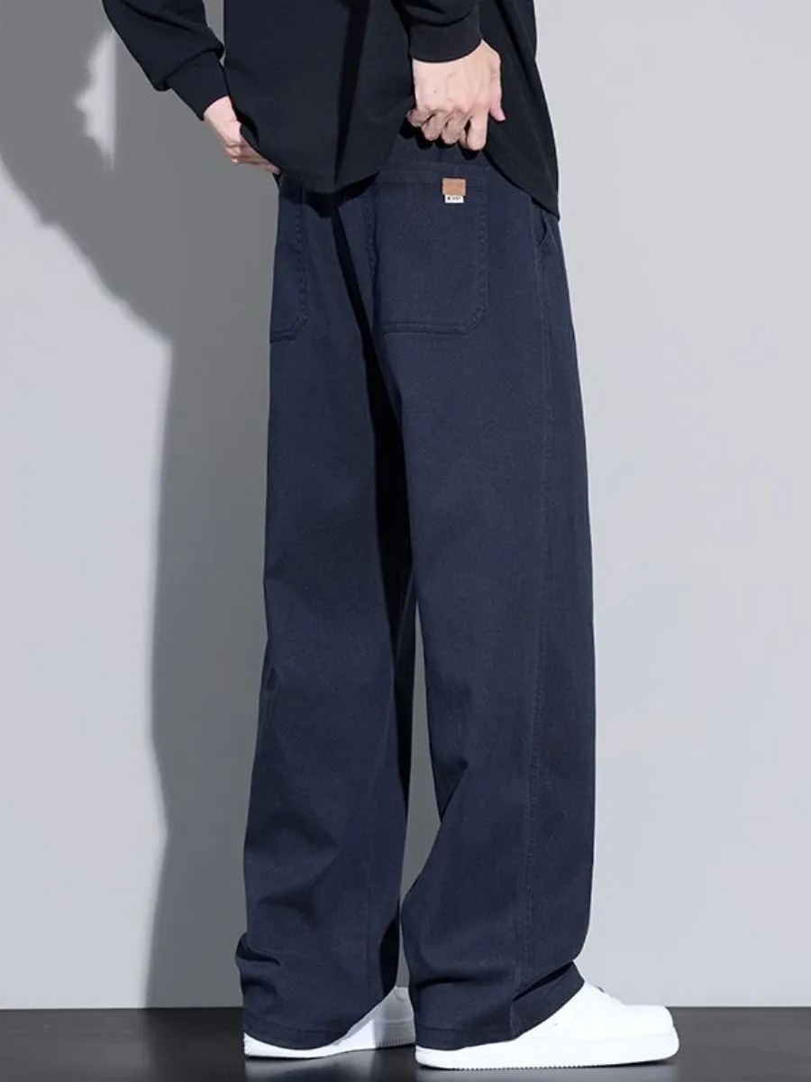 Men's Thiened Fce Lined Straight Leg Casual Pants Winter Loose Workwear Trousers Wide Leg Comfortable Casual Trousers
Men's Thiened Fce Lined Straight Leg Casual Pants Winter Loose Workwear Trousers Wide Leg Comfortable Casual Trousers