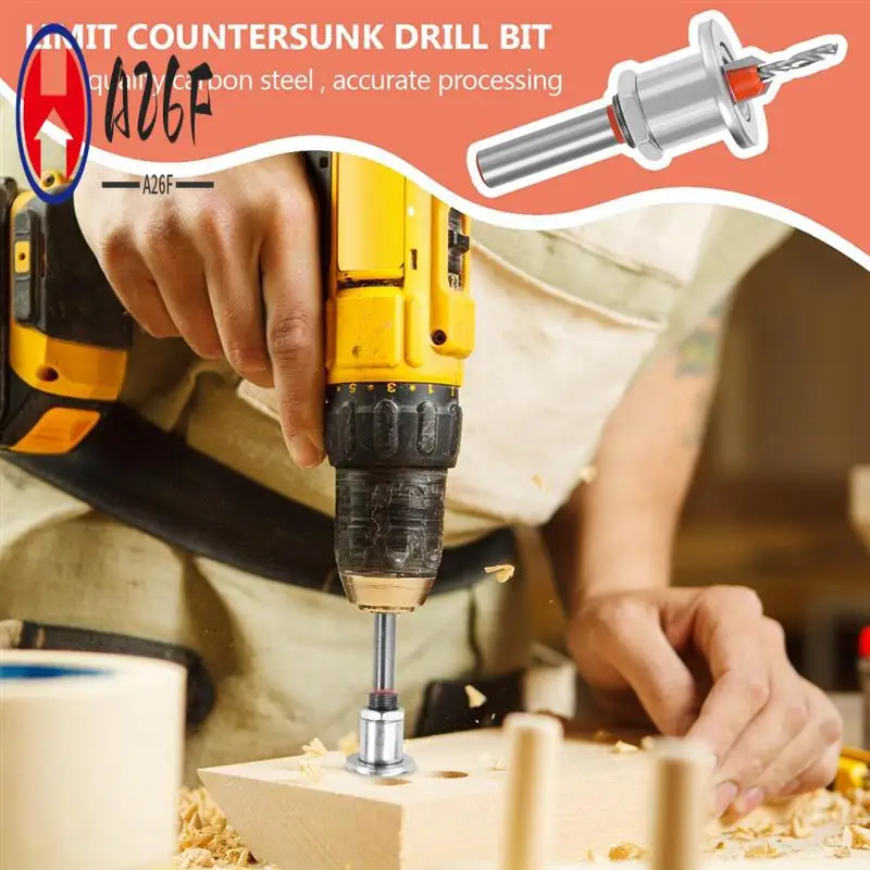 A26F-Countersink Drill Bit Wood Set, 8 Mm Countersink With Centre Drill Hex Keys, For Wood And Plastic Drilling Holes
A26F-Countersink Drill Bit Wood Set, 8 Mm Countersink With Centre Drill Hex Keys, For Wood And Plastic Drilling Holes
