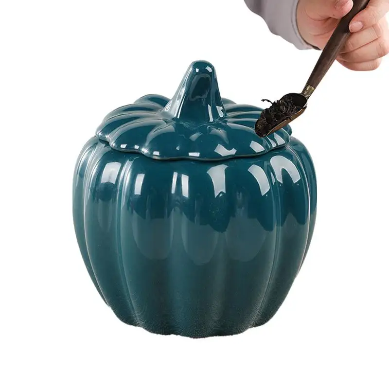 Ceramic Pumpkin Canisters Food Storage Jar Airtight 300ml Kitchen Canister Storage Jar Ceramic Tea Can For Tea Coffee Spices
Ceramic Pumpkin Canisters Food Storage Jar Airtight 300ml Kitchen Canister Storage Jar Ceramic Tea Can For Tea Coffee Spices