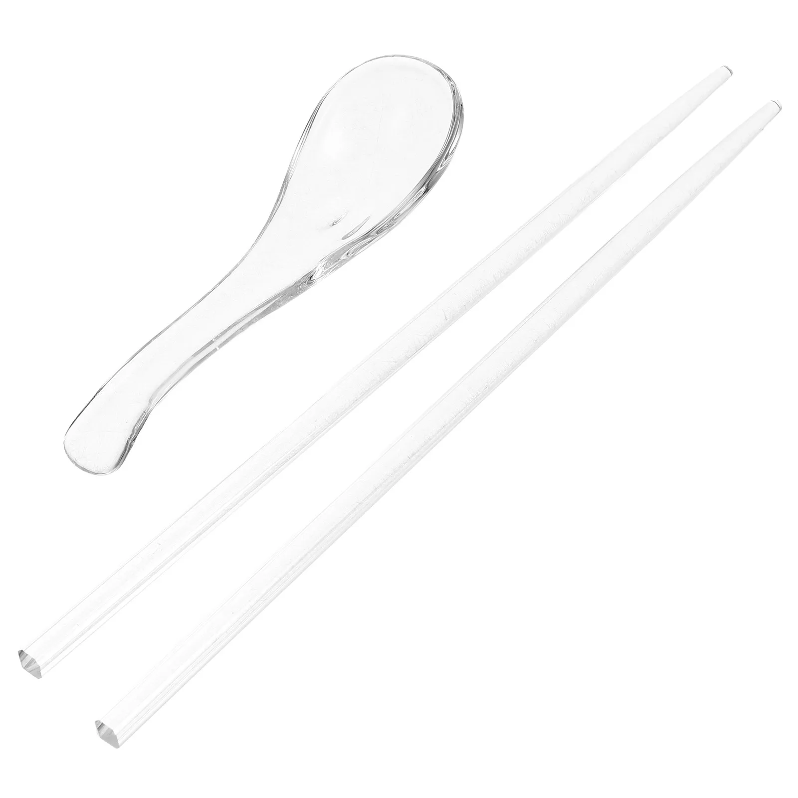 1Set Exquisite Glass Spoon and Chopsticks Wide Applications Restaurant Catering Family Dining Ergonomic Handle
1Set Exquisite Glass Spoon and Chopsticks Wide Applications Restaurant Catering Family Dining Ergonomic Handle