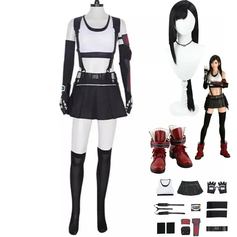 Sn66 Final Fantasy VII Tifa buckart cosplay costume wig skirt women sexy Carnival Halloween suitw & C @
Sn66 Final Fantasy VII Tifa buckart cosplay costume wig skirt women sexy Carnival Halloween suitw & C @