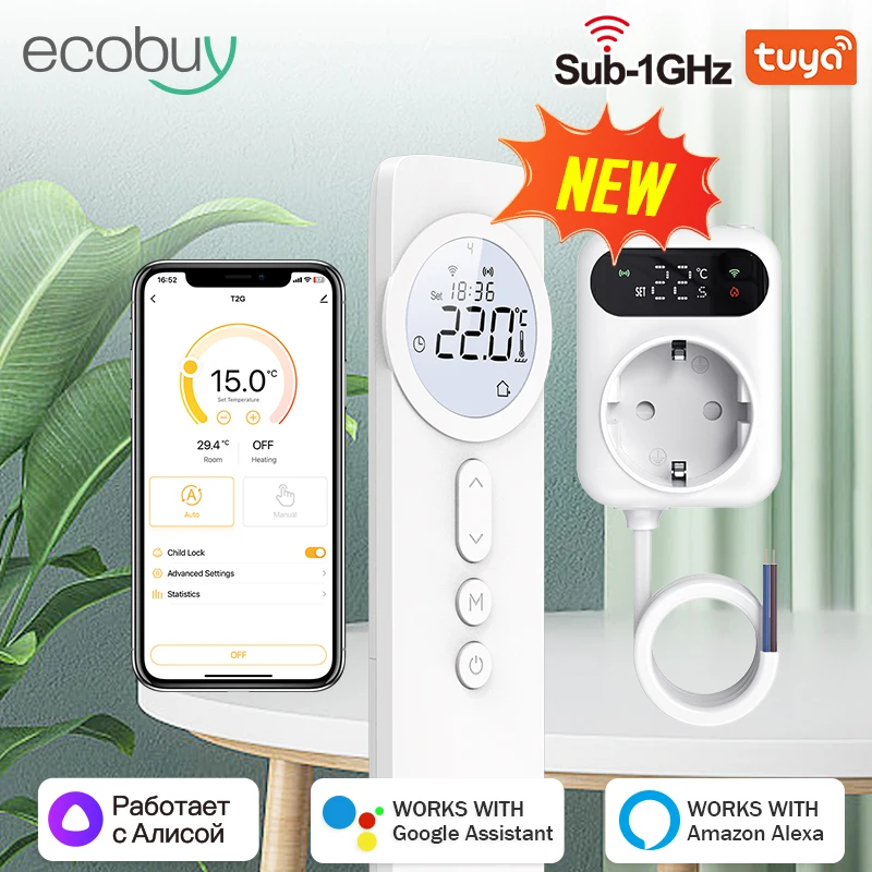 Tuya Wi-Fi беспроводной цифровой термостат, вилка 220 В, регулятор температуры, терморегулятор, умный термостат с розеткой приемника, ЕС
Tuya Wi-Fi беспроводной цифровой термостат, вилка 220 В, регулятор температуры, терморегулятор, умный термостат с розеткой приемника, ЕС