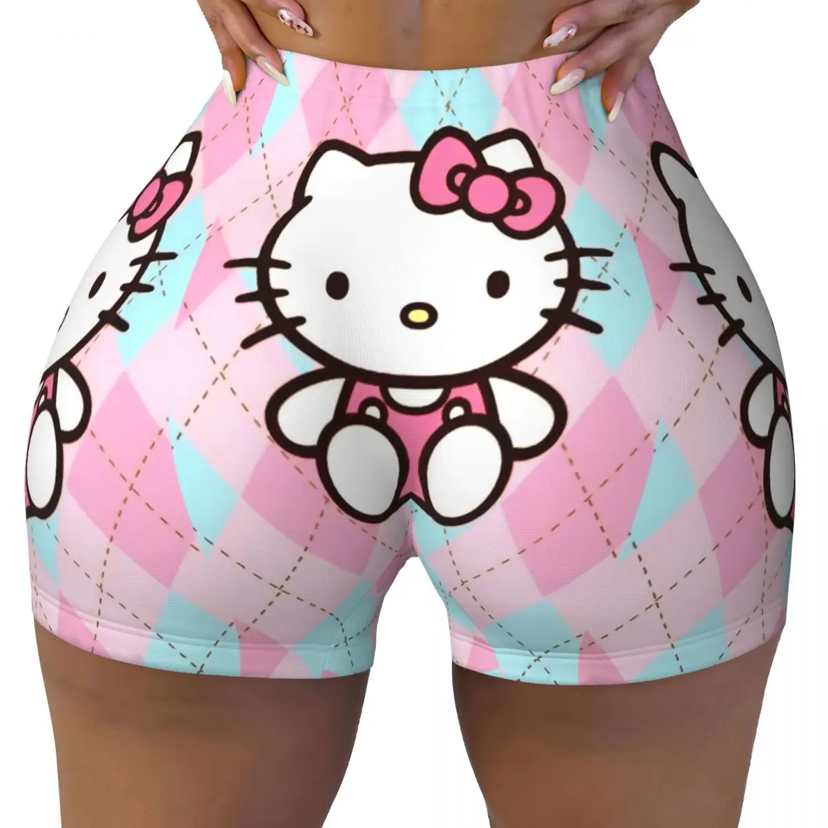 Шорты для йоги в клетку Hello Kitty, женские спортивные штаны для фитнеса и тренировок в тренажерном зале
Шорты для йоги в клетку Hello Kitty, женские спортивные штаны для фитнеса и тренировок в тренажерном зале