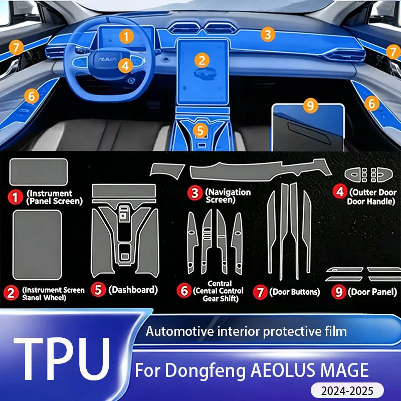 For Dongfeng AEOLUS MAGE 2024-2025 Interior PPF TPU Film GPS Navigation Console Panel Anti-Scratch Repair Protector Accessory
For Dongfeng AEOLUS MAGE 2024-2025 Interior PPF TPU Film GPS Navigation Console Panel Anti-Scratch Repair Protector Accessory