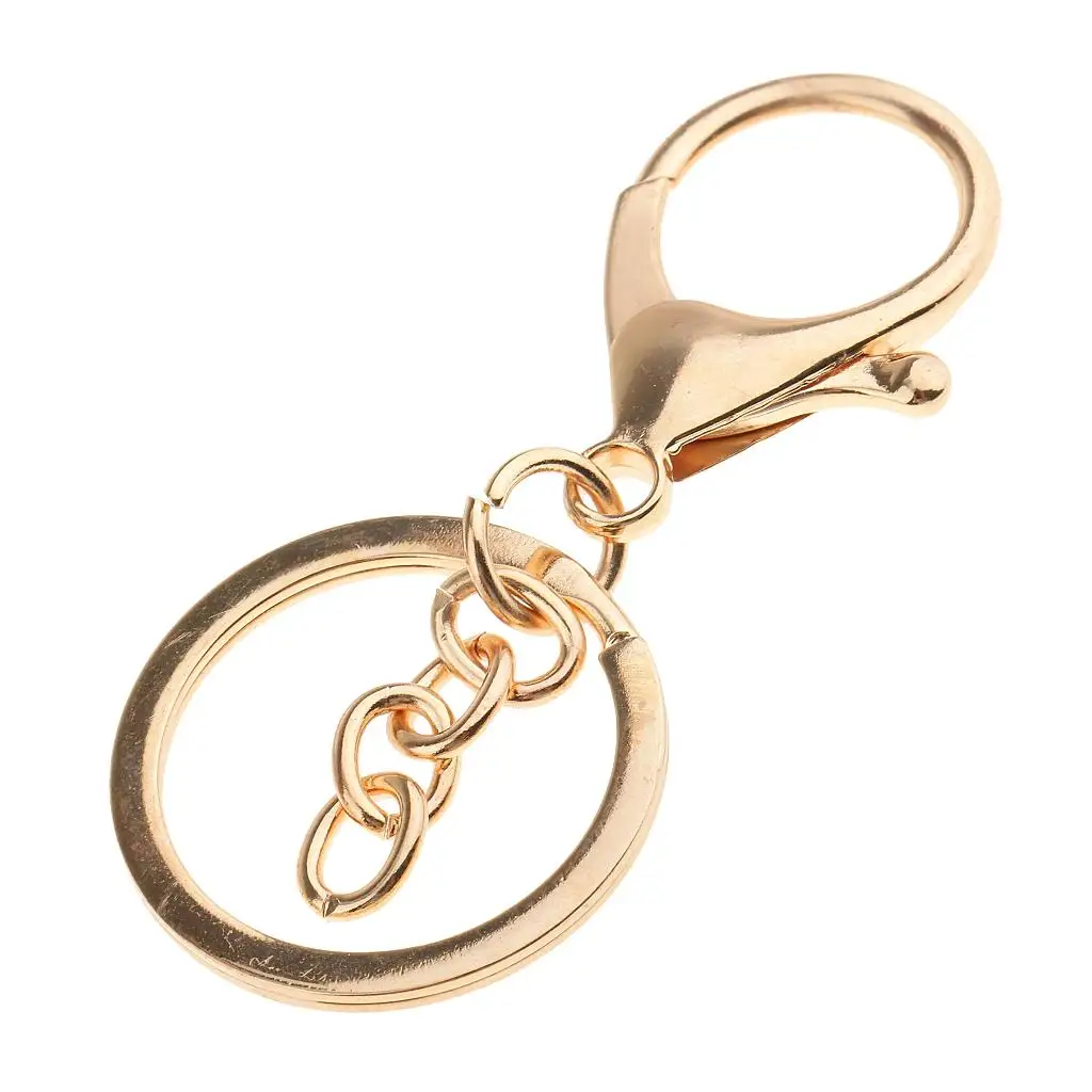 Gold Lobster Clasp Key Ring Hook Metal Keychain Accessories for Jewelry DIY and Crafts
Gold Lobster Clasp Key Ring Hook Metal Keychain Accessories for Jewelry DIY and Crafts