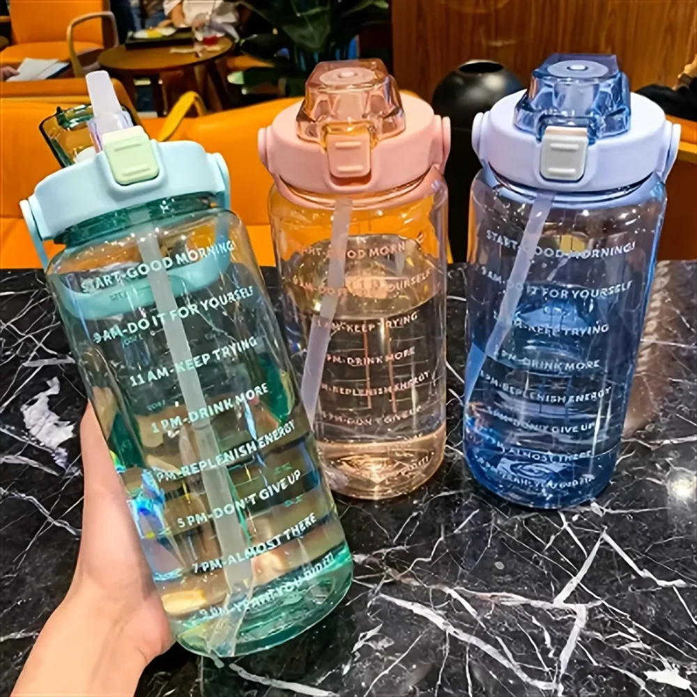 2L Portable Water Bottle Large Capacity Plastic Straw Water Cup Beverage Bottle,Outdoor Portable Sports Water Cup
2L Portable Water Bottle Large Capacity Plastic Straw Water Cup Beverage Bottle,Outdoor Portable Sports Water Cup