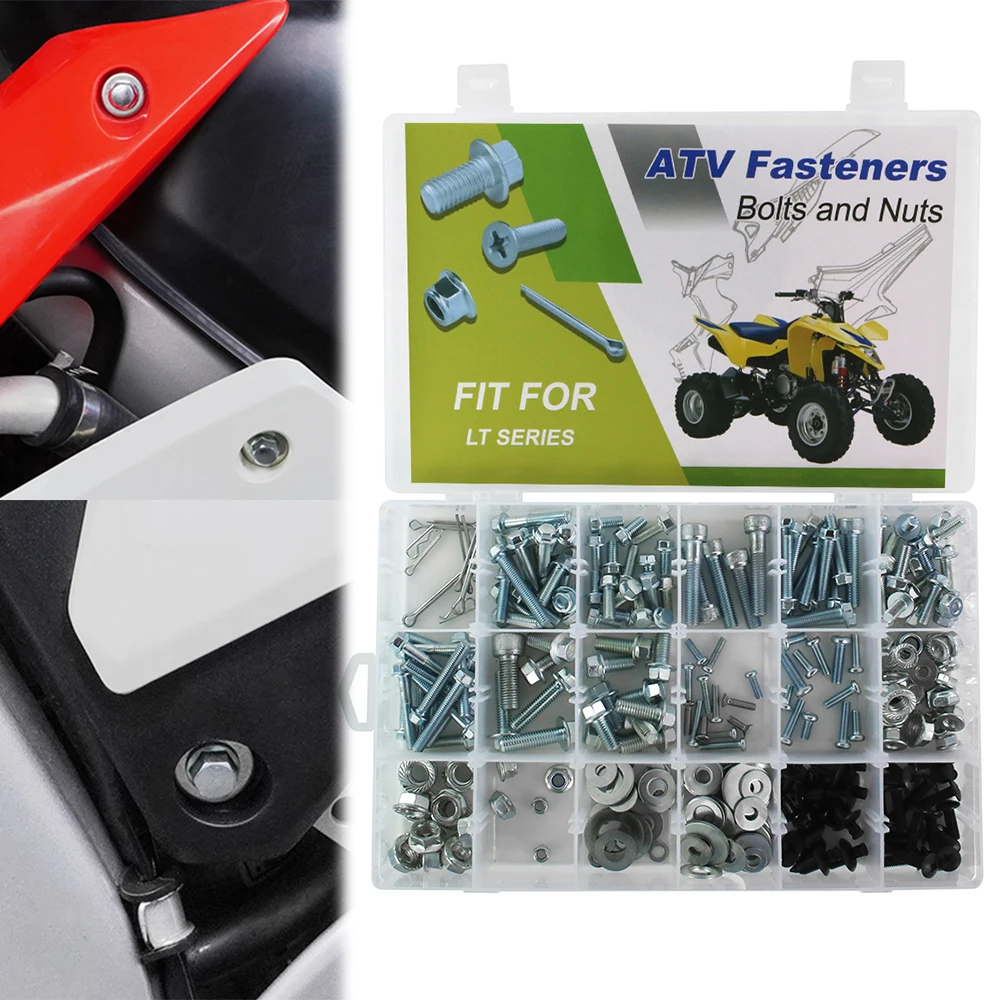 Для Suzuki LT-V700F TWIN PEAKS LT-F250 OZARK LTA400 LTA500 LT-A700X KINGQUAD 260 шт. комплект выхлопных болтов для кузова двигателя ATV
Для Suzuki LT-V700F TWIN PEAKS LT-F250 OZARK LTA400 LTA500 LT-A700X KINGQUAD 260 шт. комплект выхлопных болтов для кузова двигателя ATV