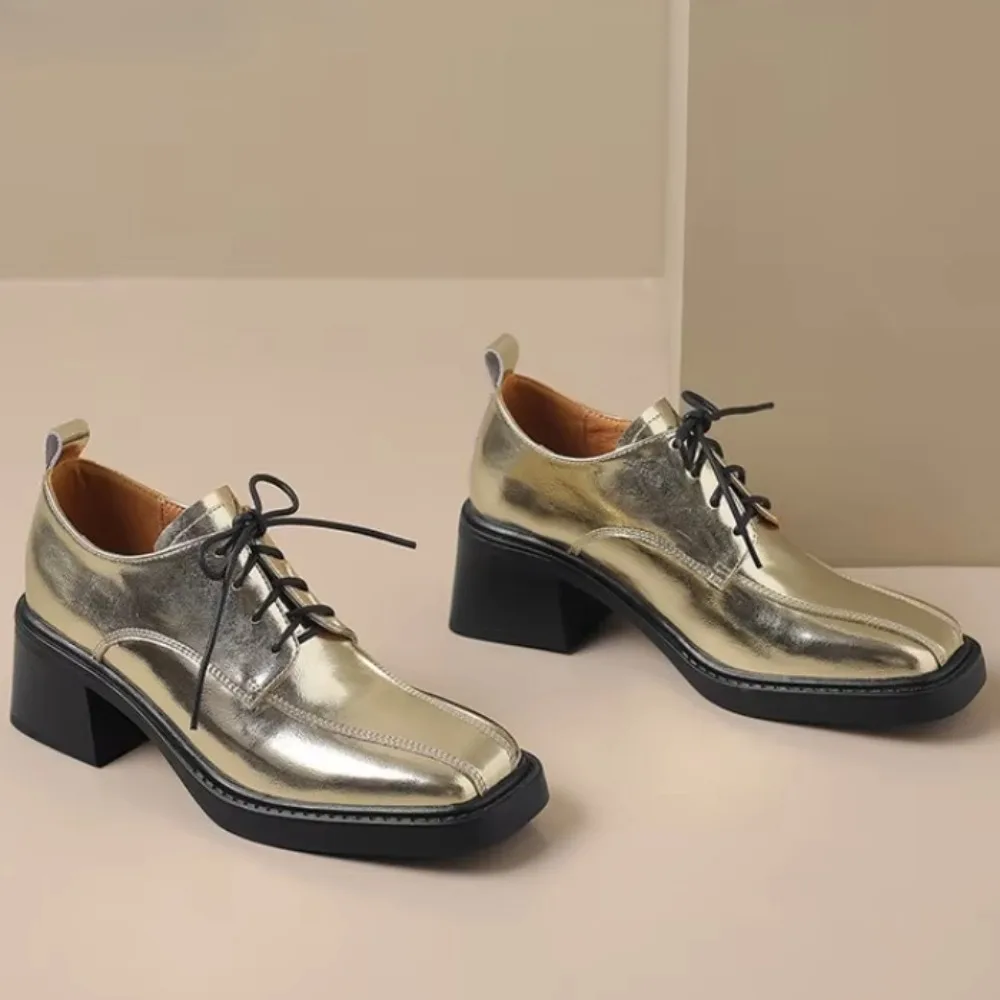 New Spring Genuine Leather Women Shoes Square Toe Women Pumps Shoes for Women High Heel Chunky Heel Shoes Zapatos Mujer Loafers
New Spring Genuine Leather Women Shoes Square Toe Women Pumps Shoes for Women High Heel Chunky Heel Shoes Zapatos Mujer Loafers