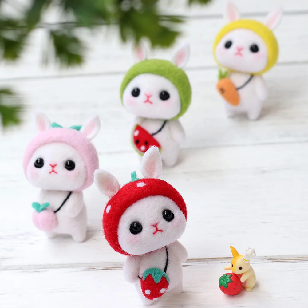 4 set 4 Sets Rabbit Year Wool Felt DIY Kits Craft Tools Mini Bunny Needle Felting Supplies Household Stitches Random Style 2023
4 set 4 Sets Rabbit Year Wool Felt DIY Kits Craft Tools Mini Bunny Needle Felting Supplies Household Stitches Random Style 2023