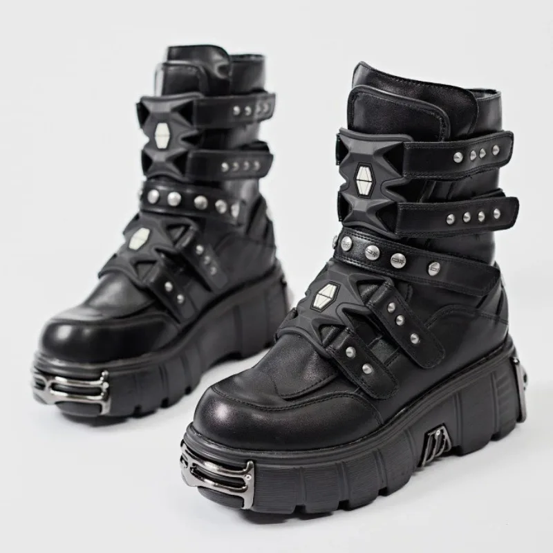 High Quality High Top Boots for Men Men's Platform Boots Original Designer Motorcycle Boot Fashion Height Increased Chunky Boots
High Quality High Top Boots for Men Men's Platform Boots Original Designer Motorcycle Boot Fashion Height Increased Chunky Boots