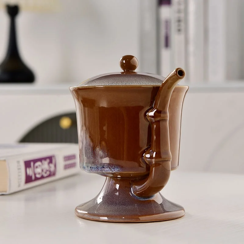 Creative Chinese Cerc Coffee Cup with Lid High-end Ele St Cup Small Batch ternoon Tea Cup Tall Footed Mugs
Creative Chinese Cerc Coffee Cup with Lid High-end Ele St Cup Small Batch ternoon Tea Cup Tall Footed Mugs