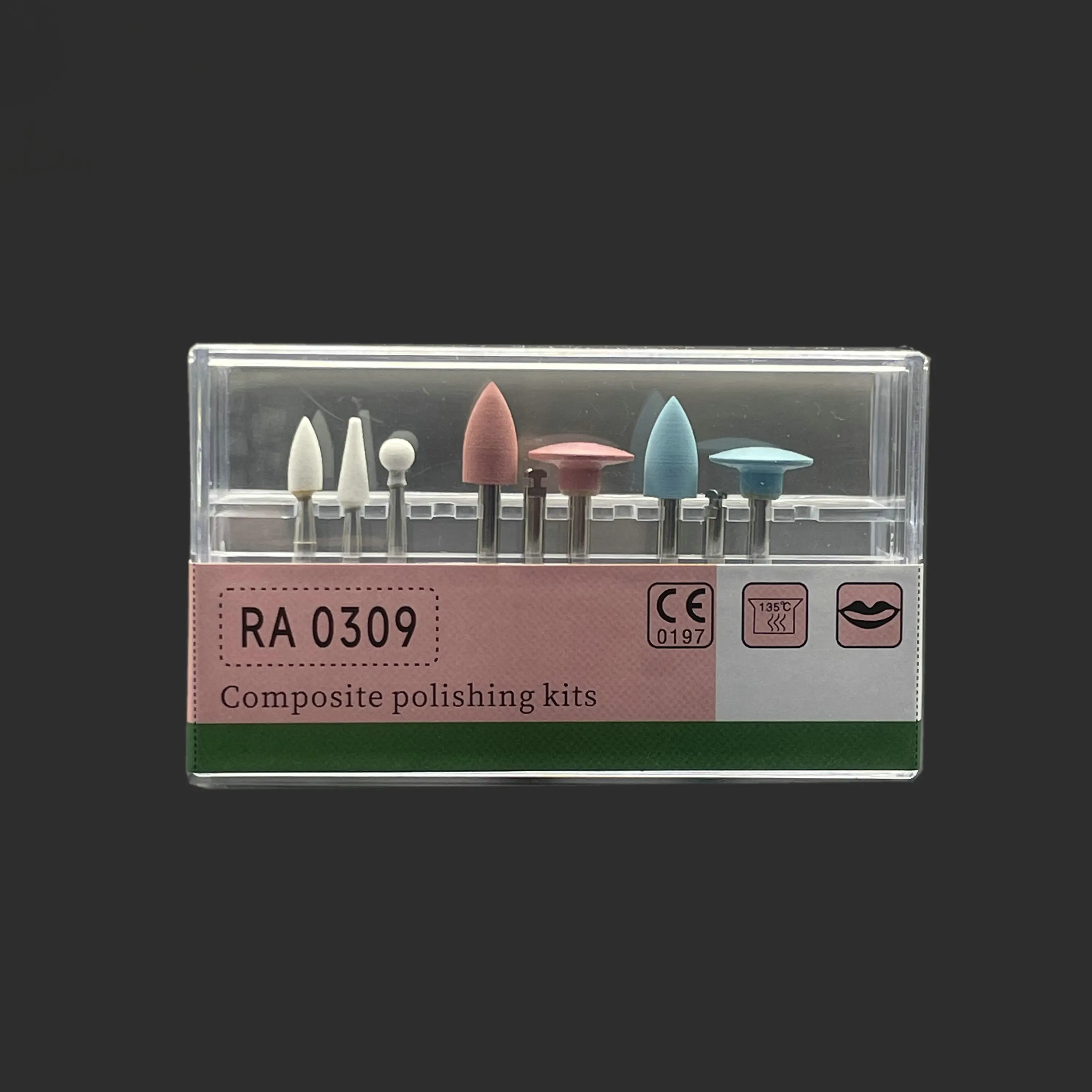 RA0309 Dental Composite Polishing Kits Dental Resin Sanding Polishing Set for Low Speed Handpiece Contra Angle
RA0309 Dental Composite Polishing Kits Dental Resin Sanding Polishing Set for Low Speed Handpiece Contra Angle