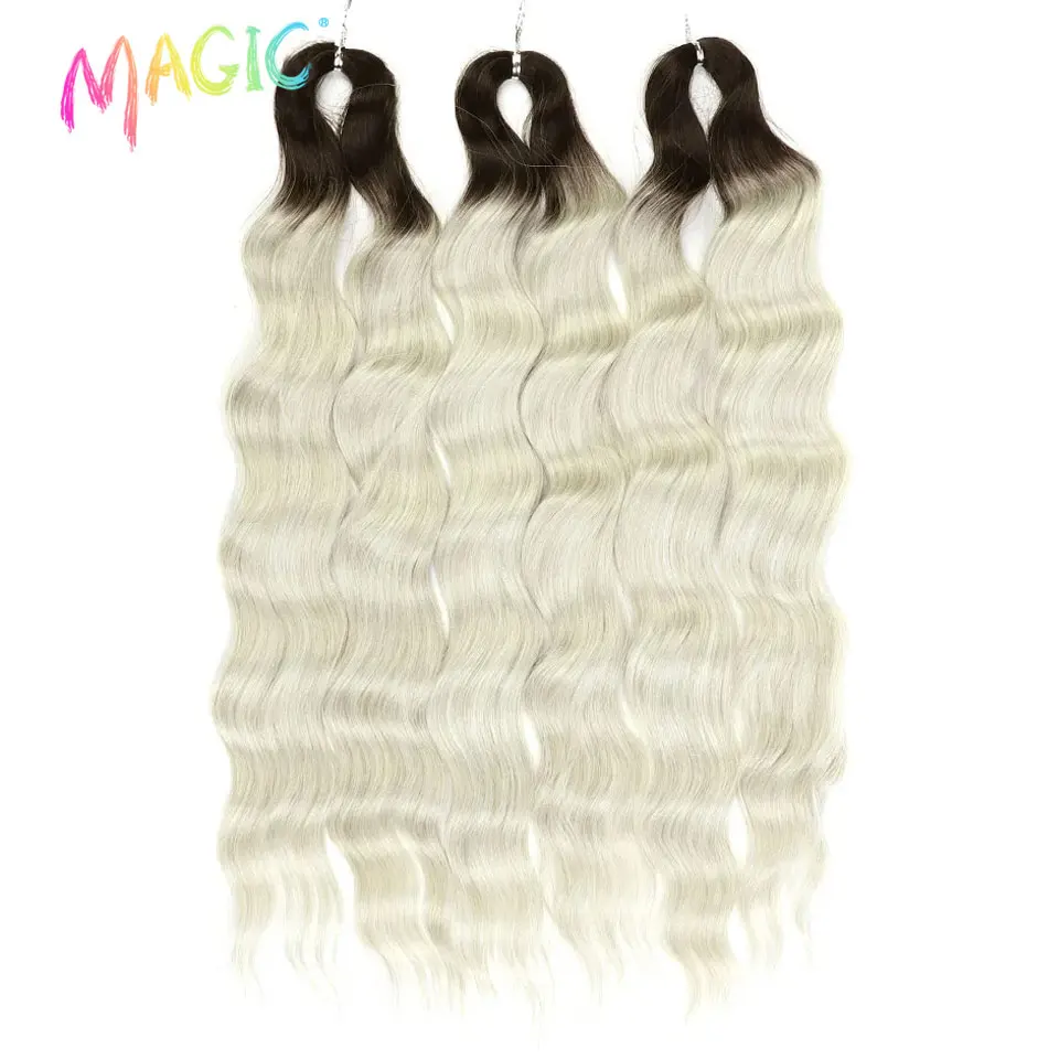 Magic 24 Inch Ombre Blonde Body Wave Crochet Hair Synthetic Soft Heat Resistant Braiding Hair Extensions For Women Daily Use
Magic 24 Inch Ombre Blonde Body Wave Crochet Hair Synthetic Soft Heat Resistant Braiding Hair Extensions For Women Daily Use