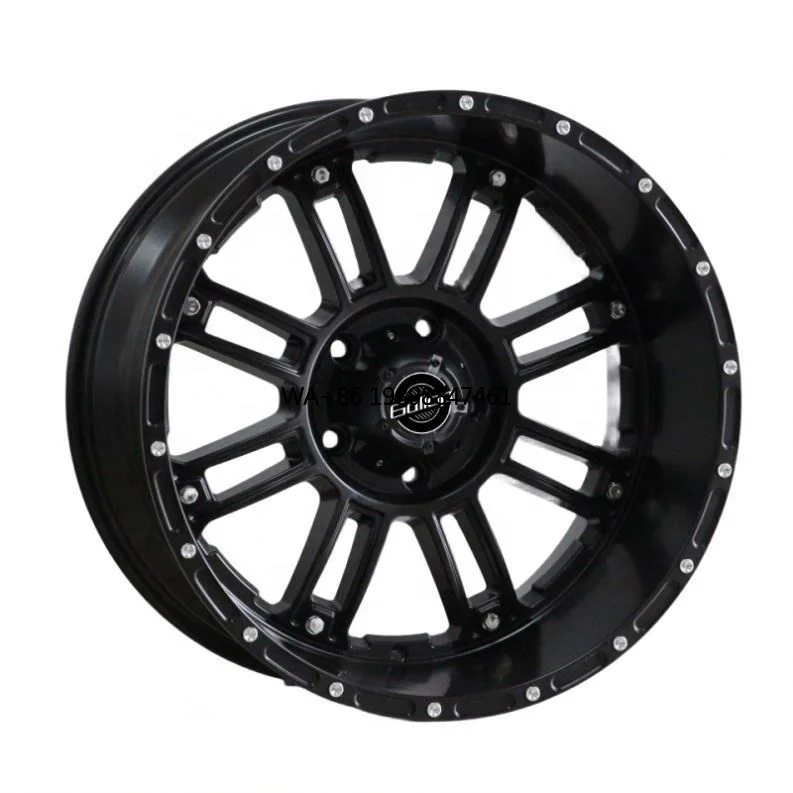 Gallop 20 Inch Aluminum Alloy Off-Road Car Rims & Wheels PCD 5/6*139.7-170 ET -30~-24mm New Black Finish Multi Spoke Design
Gallop 20 Inch Aluminum Alloy Off-Road Car Rims & Wheels PCD 5/6*139.7-170 ET -30~-24mm New Black Finish Multi Spoke Design