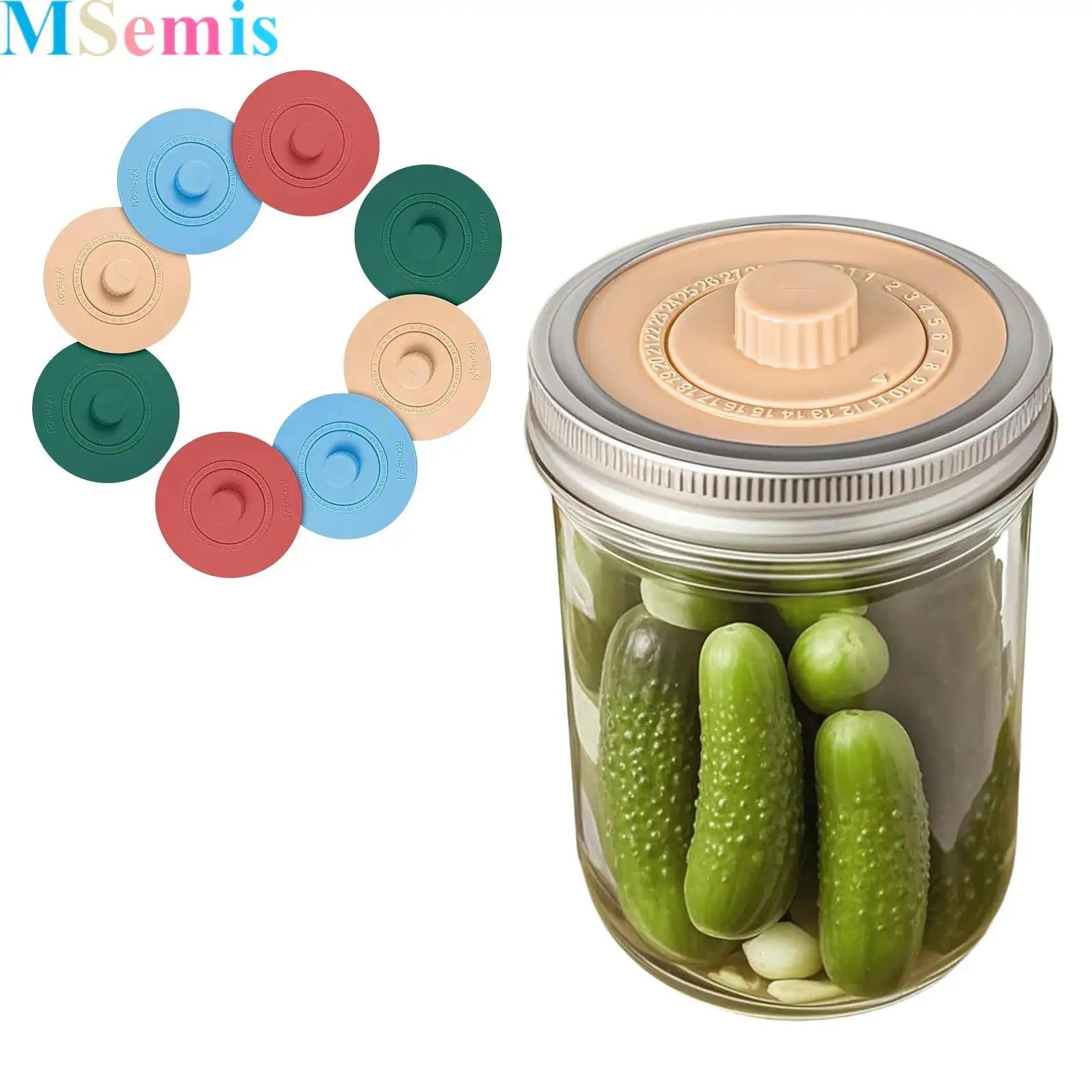 2Pcs Silicone Fermentation Lids for 68mm Wide Mouth Mason Jars One Way Waterless Airlock Valve Pickle Seal Lids
2Pcs Silicone Fermentation Lids for 68mm Wide Mouth Mason Jars One Way Waterless Airlock Valve Pickle Seal Lids