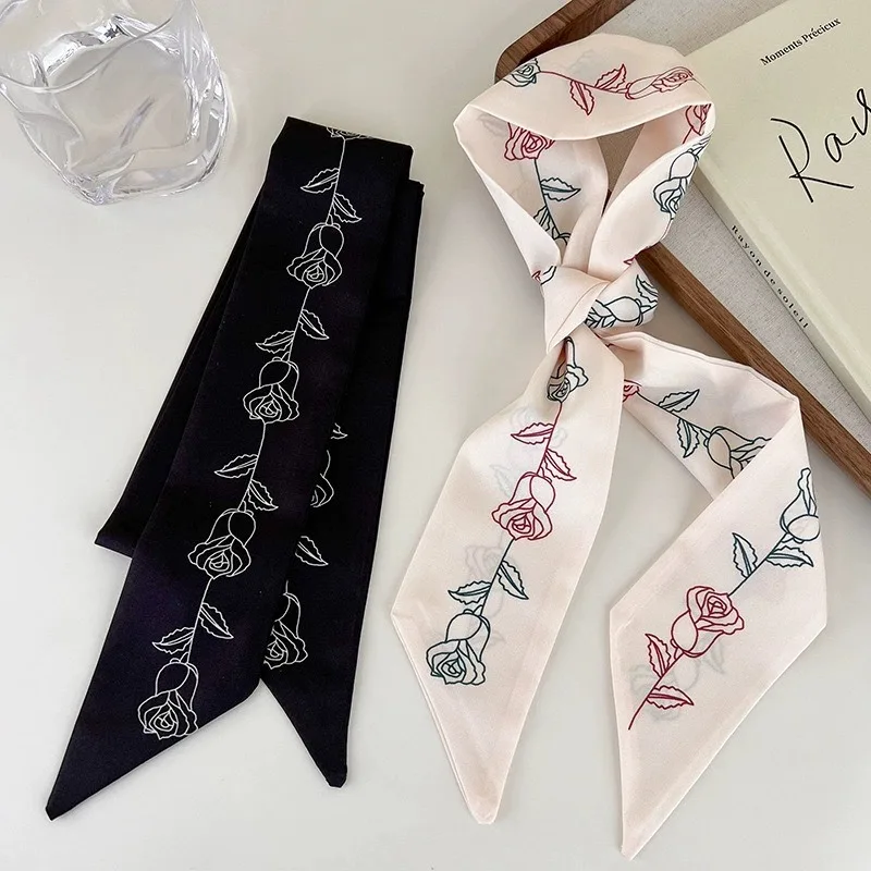 Vintage Rose Long Scarf Printed Floral Hair Band Hair Accessories for Women Elegant Hair Tie Styling Decorative Accessories
Vintage Rose Long Scarf Printed Floral Hair Band Hair Accessories for Women Elegant Hair Tie Styling Decorative Accessories