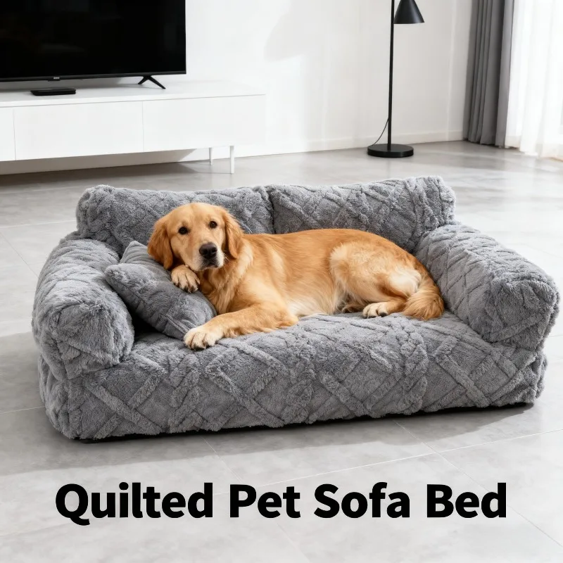 Winter Warmth Removable Washable Large Pet Bed Thickened Plush Sofa Bed Universal Pet Supplies
Winter Warmth Removable Washable Large Pet Bed Thickened Plush Sofa Bed Universal Pet Supplies
