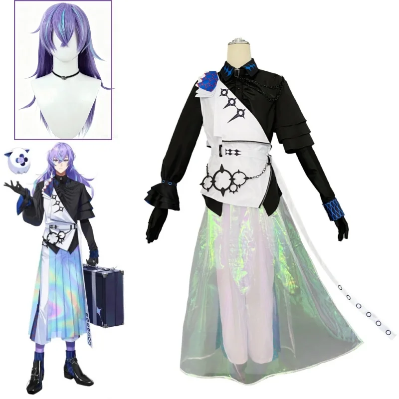 VTuber NIJISANJI Virtual Anchor Hoshirube Sho Cosplay Costume Asymmetric Black Collared Shirt Suit for Stage Perfromance
VTuber NIJISANJI Virtual Anchor Hoshirube Sho Cosplay Costume Asymmetric Black Collared Shirt Suit for Stage Perfromance