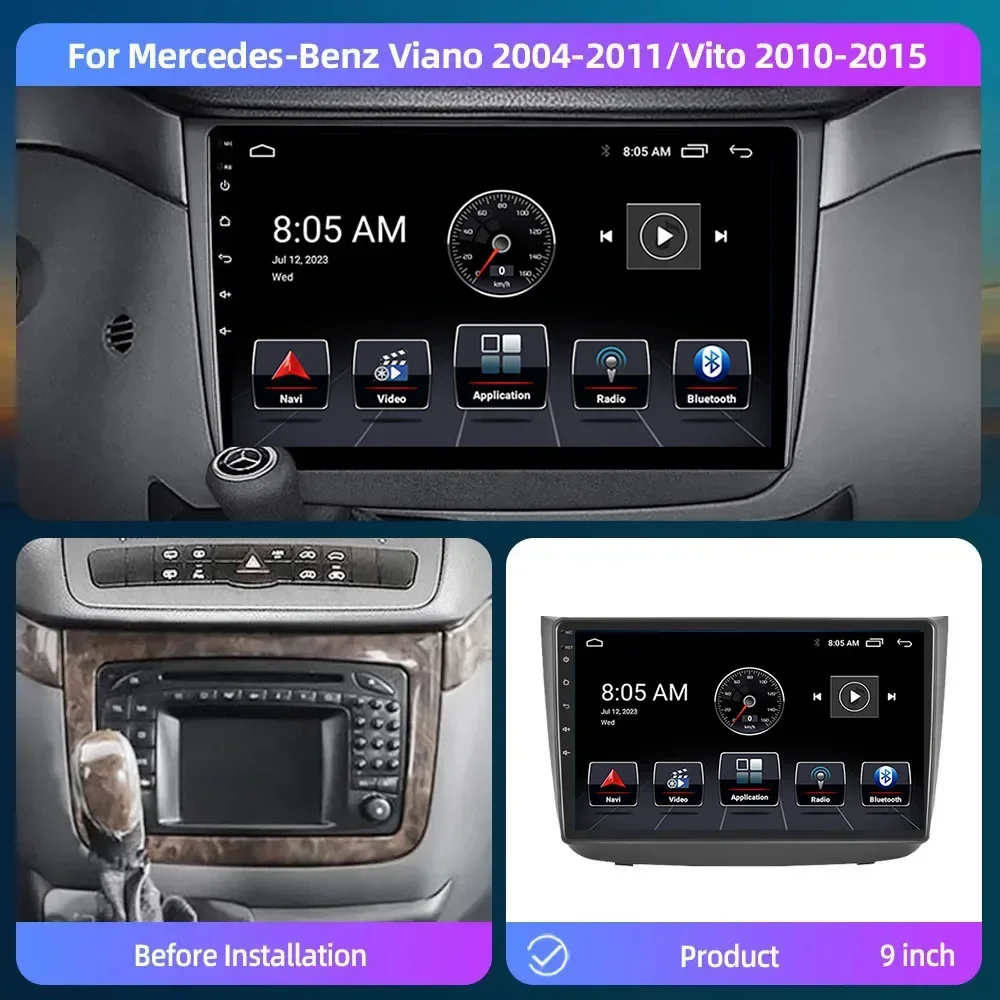 Android 13 Radio For Benz Viano 2 W639 2003 - 2015 Car stereo Multimedia Player Carplay Auto GPS navigation 2DIN DSP NO DVD
Android 13 Radio For Benz Viano 2 W639 2003 - 2015 Car stereo Multimedia Player Carplay Auto GPS navigation 2DIN DSP NO DVD