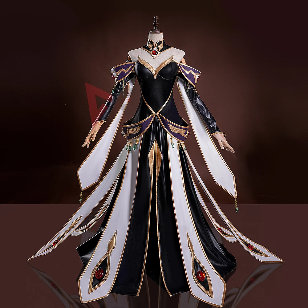 New Code Geasses Cosplay Costume Queen Dress Fancy Set For Game Party Custom Made
New Code Geasses Cosplay Costume Queen Dress Fancy Set For Game Party Custom Made