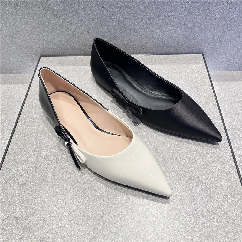 Fashion Bow-knot Slip on Mary Janes Women Shoes Pointed Toe Flats Casual Cover Heel Zapatos Mujer
Fashion Bow-knot Slip on Mary Janes Women Shoes Pointed Toe Flats Casual Cover Heel Zapatos Mujer