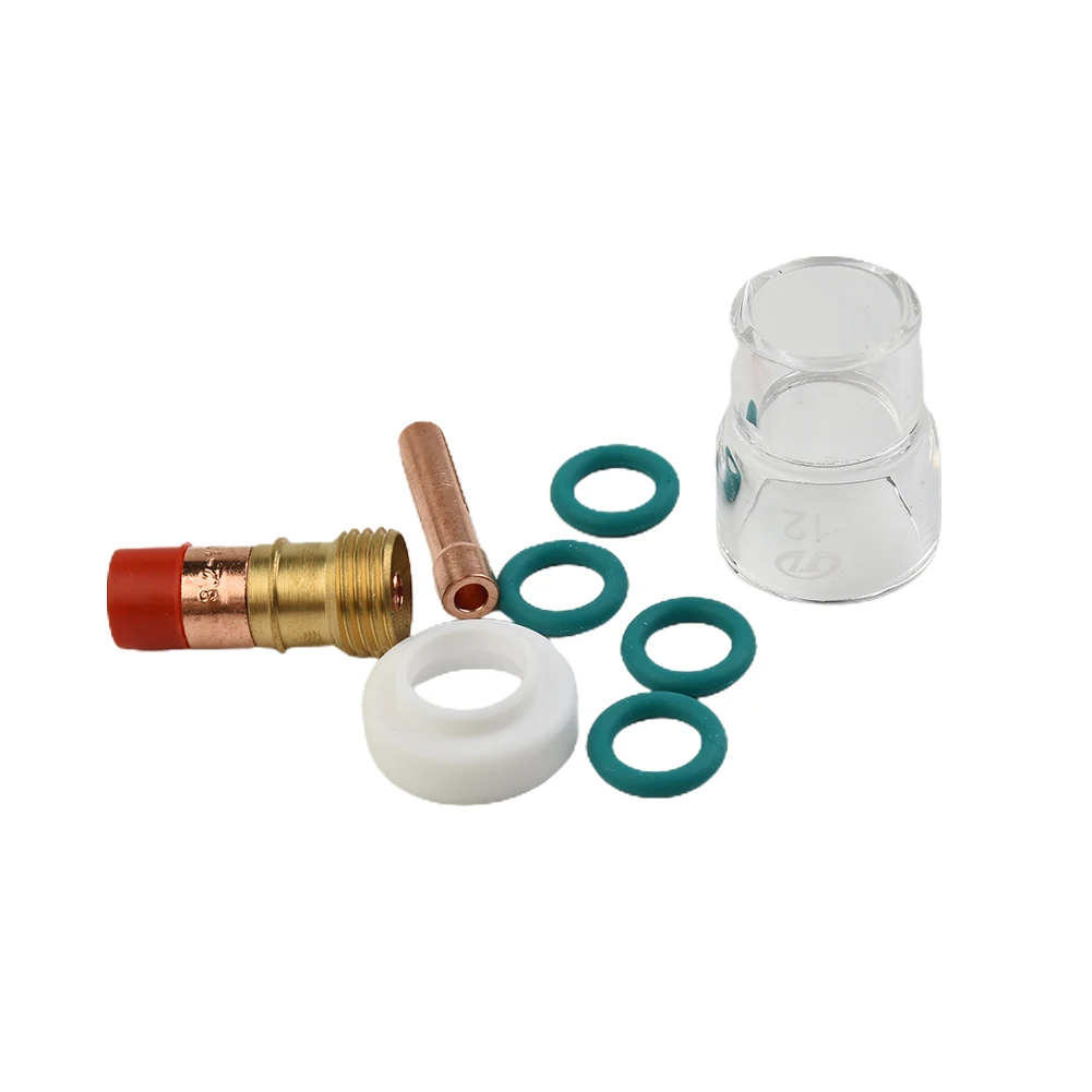 Part #12 Heat Resistant Glass kit 3.2mm 1/8\" Gas Lens Insulators Heat Glass Cup Kit O-Rings O-rings High Quality
Part #12 Heat Resistant Glass kit 3.2mm 1/8\" Gas Lens Insulators Heat Glass Cup Kit O-Rings O-rings High Quality