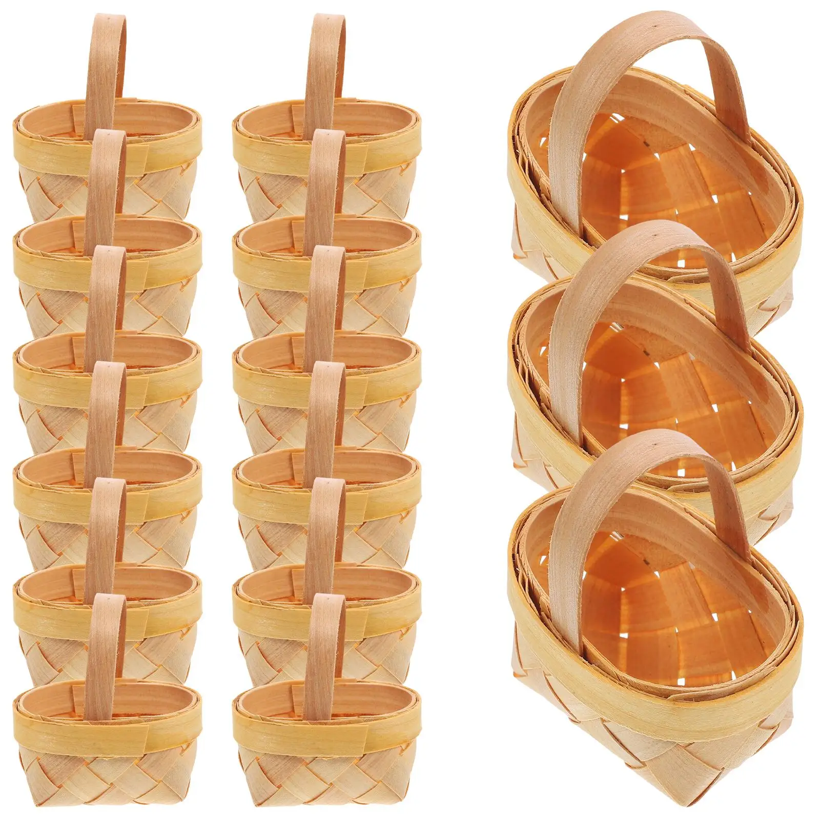 15 Pcs Wood Slice Baskets Handwoven Durable Storage Party Favors Holder Candy Packaging Party Favors Household
15 Pcs Wood Slice Baskets Handwoven Durable Storage Party Favors Holder Candy Packaging Party Favors Household