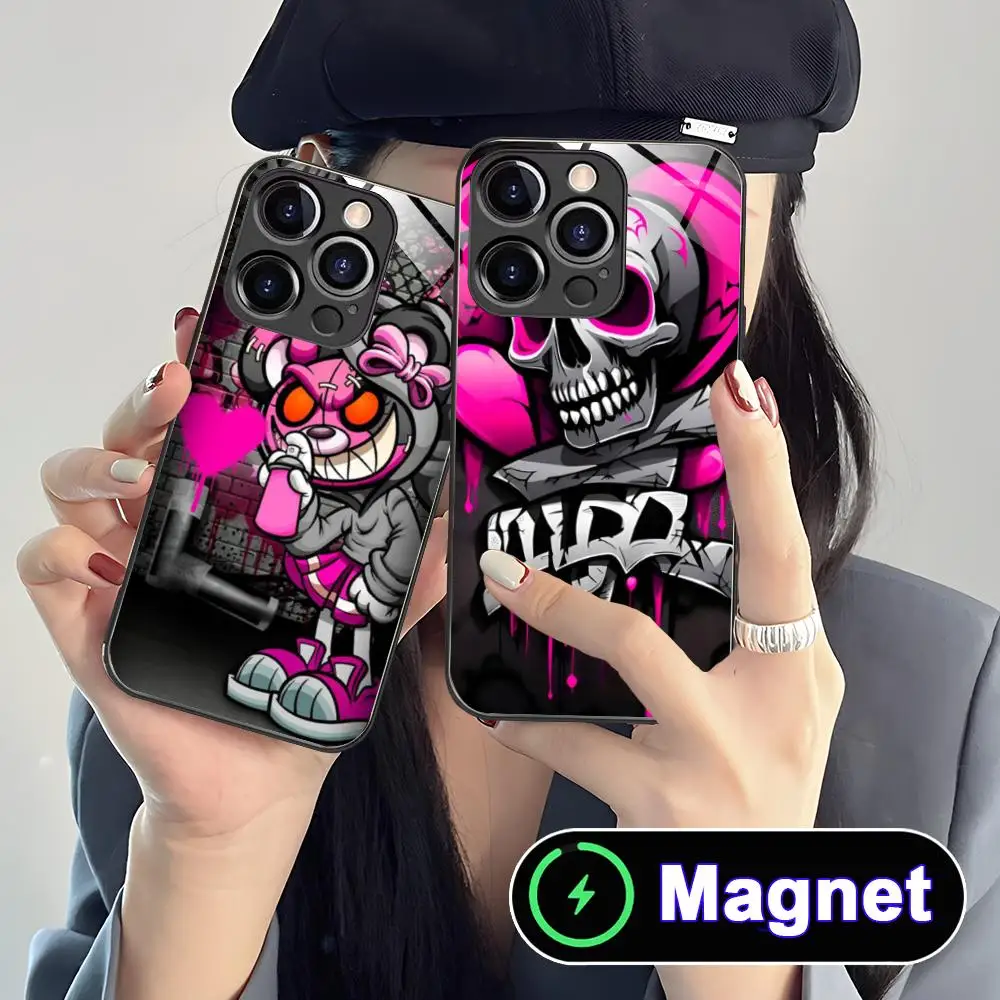 Anime Pink Skull Phone Case for iPhone 17 16 15 14 13 12 11 Air Pro Max Plus Mini Glass Magnet Cover
Anime Pink Skull Phone Case for iPhone 17 16 15 14 13 12 11 Air Pro Max Plus Mini Glass Magnet Cover
