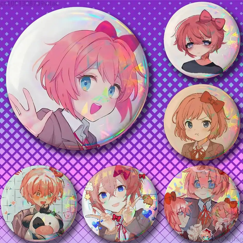 Cute S-Sayoris-S DDLC Tinplate Enamel Pins Creativity Printed Pictures Text Metal Lapel Badges Brooches
Cute S-Sayoris-S DDLC Tinplate Enamel Pins Creativity Printed Pictures Text Metal Lapel Badges Brooches