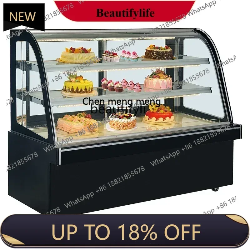 Cake refrigerated commercial fruit mousse air-cooled desktop curved fresh-keeping display cabinet
Cake refrigerated commercial fruit mousse air-cooled desktop curved fresh-keeping display cabinet