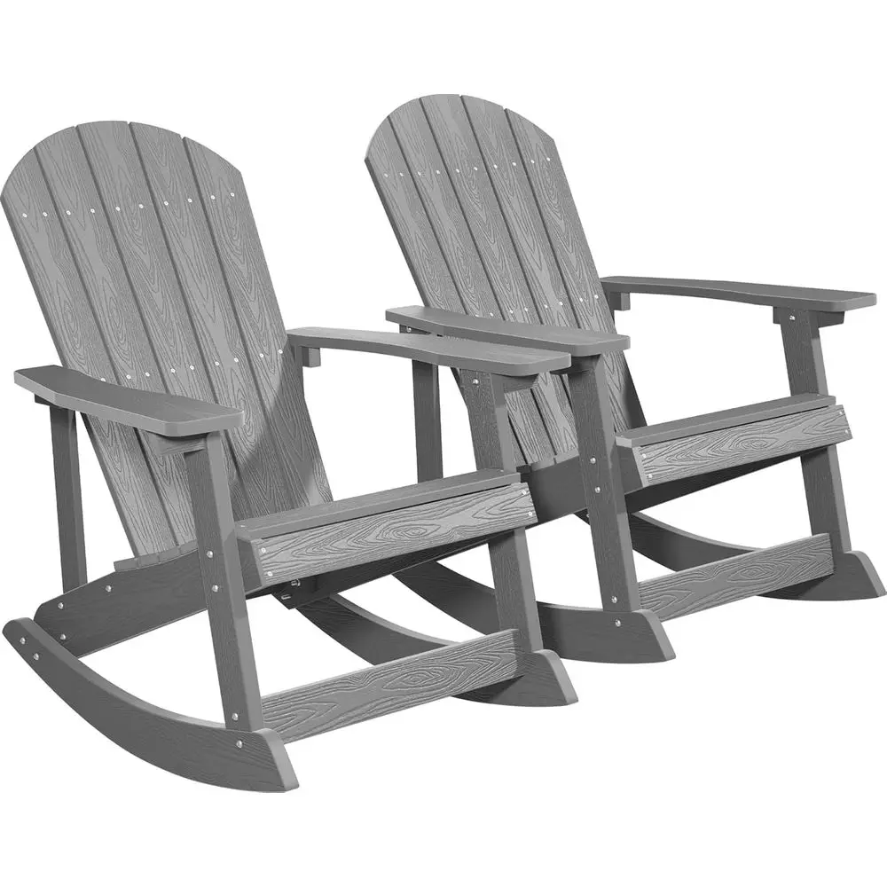 2-Piece Outdoor Rocking Chair Set, Wide-Backed Patio Rockers, Oversized Chairs, Weather-Resistant for Lawn, Porch, Backyard, and
2-Piece Outdoor Rocking Chair Set, Wide-Backed Patio Rockers, Oversized Chairs, Weather-Resistant for Lawn, Porch, Backyard, and
