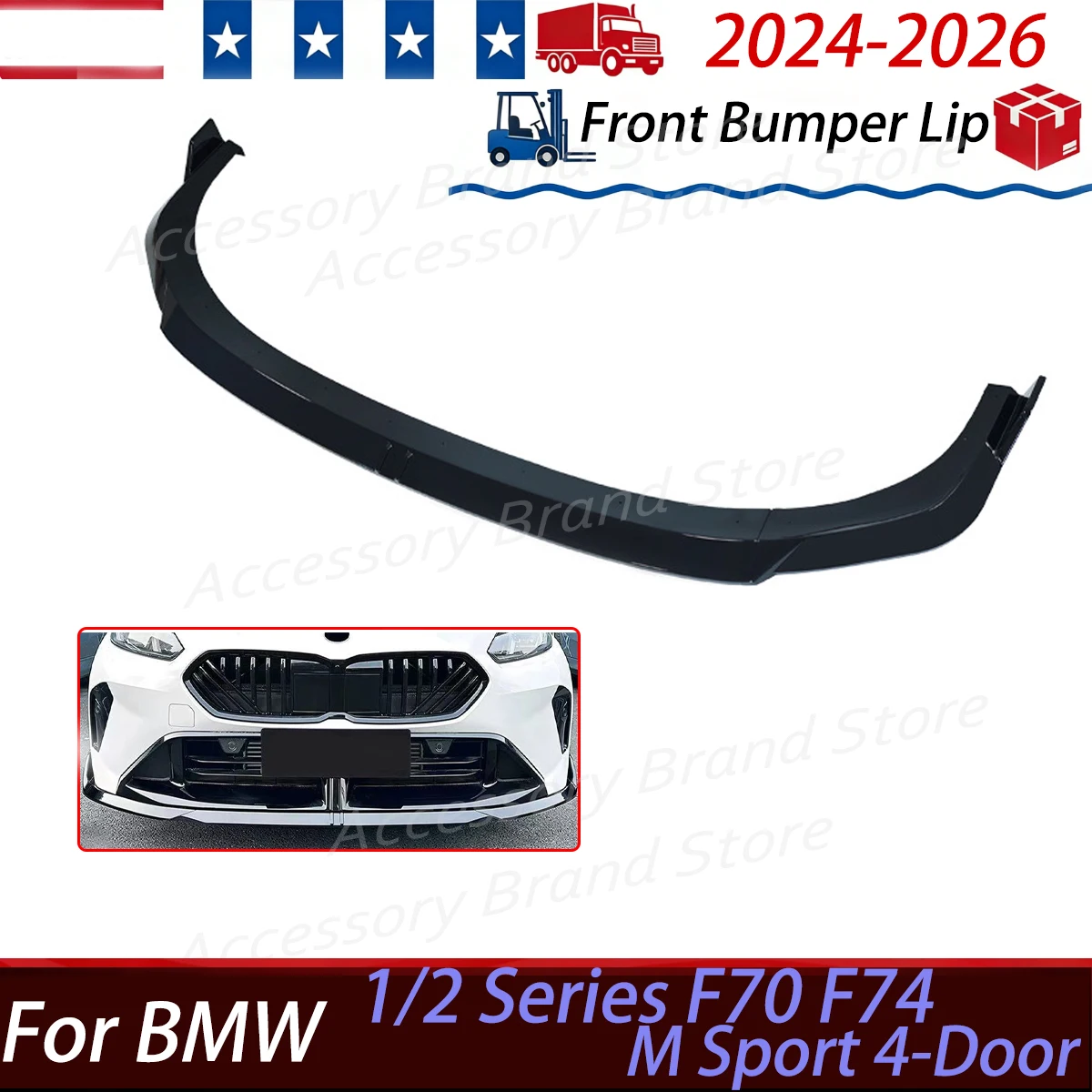 Front Bumper lip Spoiler for BMW 1/2 Series F70 F74 M Sport 2024 2025 2026 4-Door Lower Diffuser splitter Protector Cover Tuning
Front Bumper lip Spoiler for BMW 1/2 Series F70 F74 M Sport 2024 2025 2026 4-Door Lower Diffuser splitter Protector Cover Tuning