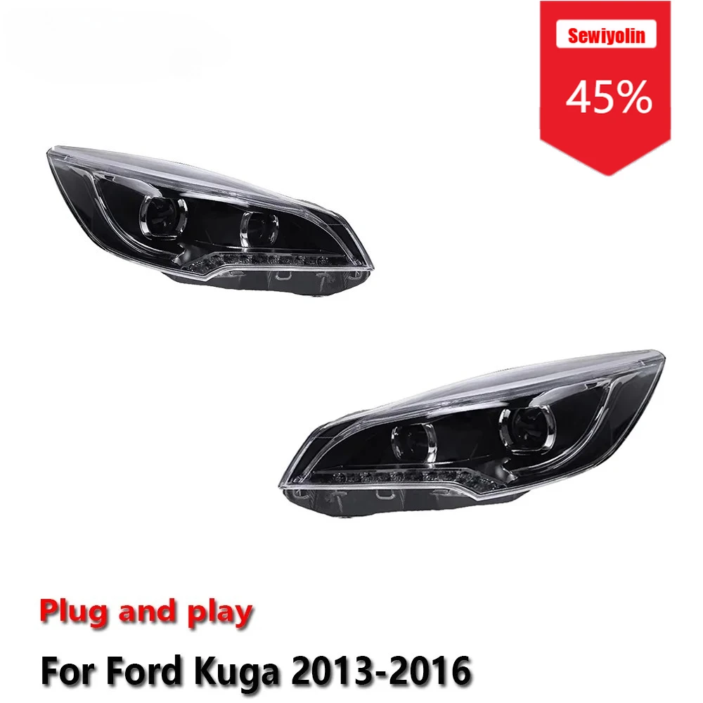 Sewiyolin Car LED Headlight Assemblies For Ford Kuga 2013-2016 Fog DRL Brake Turn Signal Lamp Plug and Play
Sewiyolin Car LED Headlight Assemblies For Ford Kuga 2013-2016 Fog DRL Brake Turn Signal Lamp Plug and Play