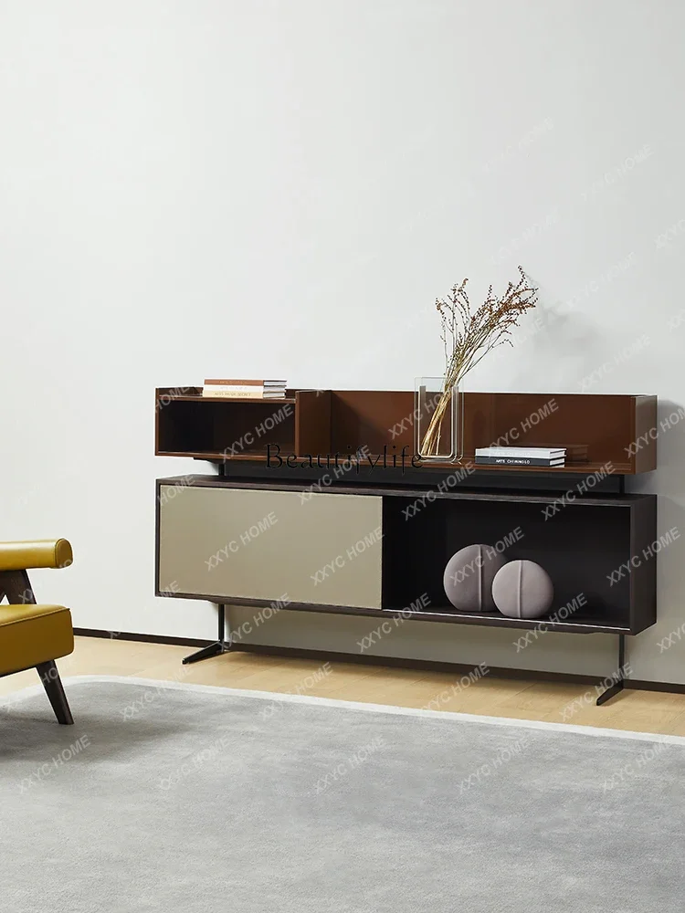 A Italian minimalist home living room locker small apartment Nordic modern simple light luxury solid wood tea cabinet
A Italian minimalist home living room locker small apartment Nordic modern simple light luxury solid wood tea cabinet