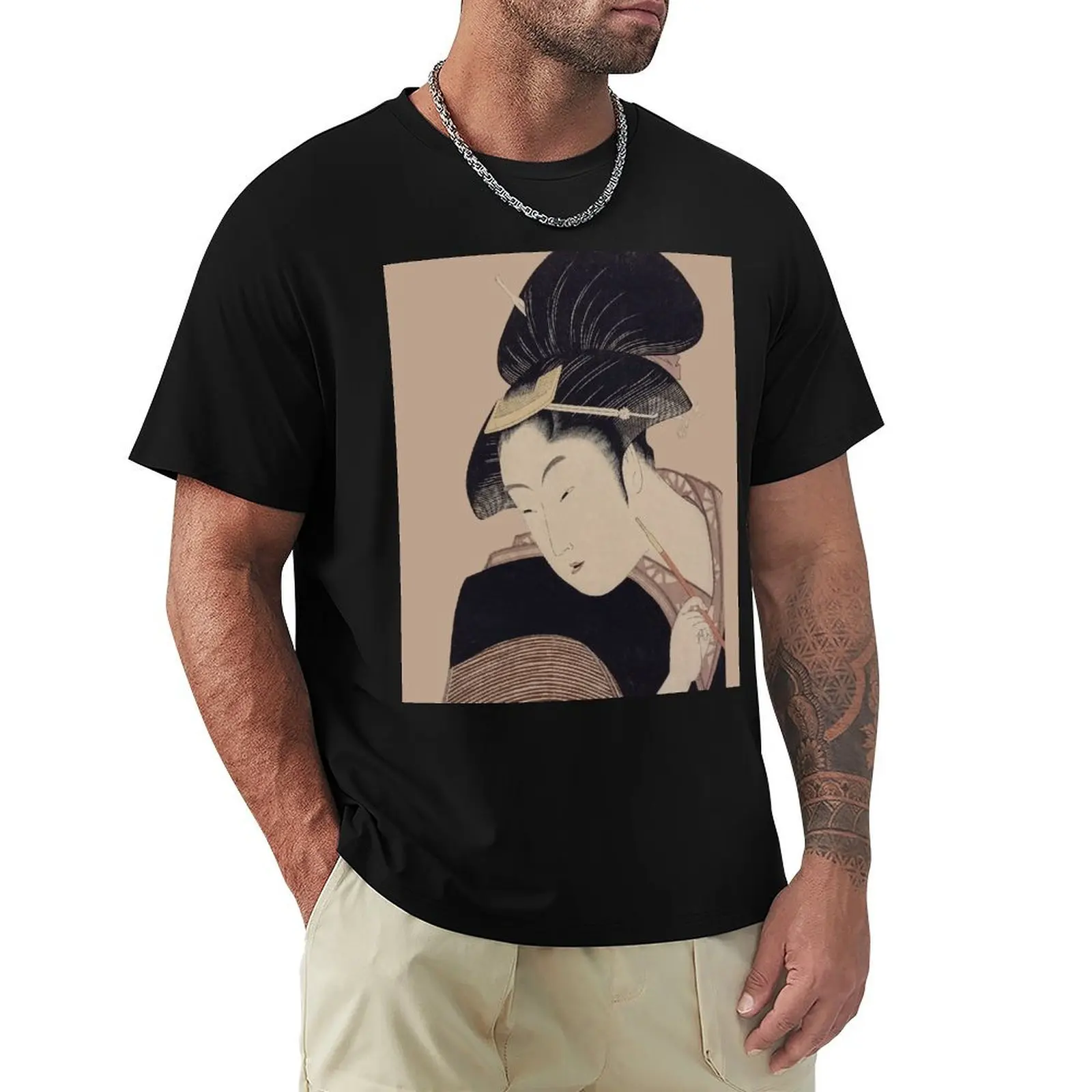 Vintage Japanese Ukiyo-e Woodblock Print Geisha Portrait III T-Shirt quick-drying plus sizes summer top plain t shirts men
Vintage Japanese Ukiyo-e Woodblock Print Geisha Portrait III T-Shirt quick-drying plus sizes summer top plain t shirts men