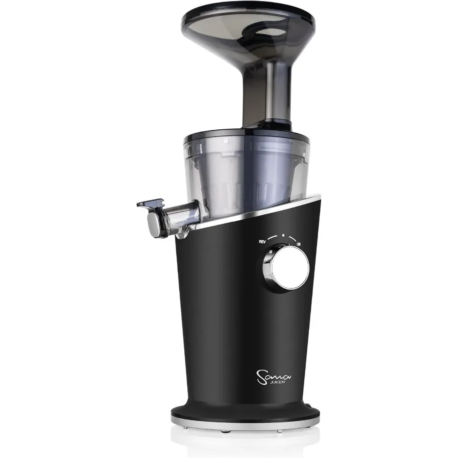 848 Easy Clean Vertical Juicer - Low Speed 43 RPM - Quiet - 15 Year Warranty Carrots Celery Wheatgrass Greens (Matte Black)
848 Easy Clean Vertical Juicer - Low Speed 43 RPM - Quiet - 15 Year Warranty Carrots Celery Wheatgrass Greens (Matte Black)