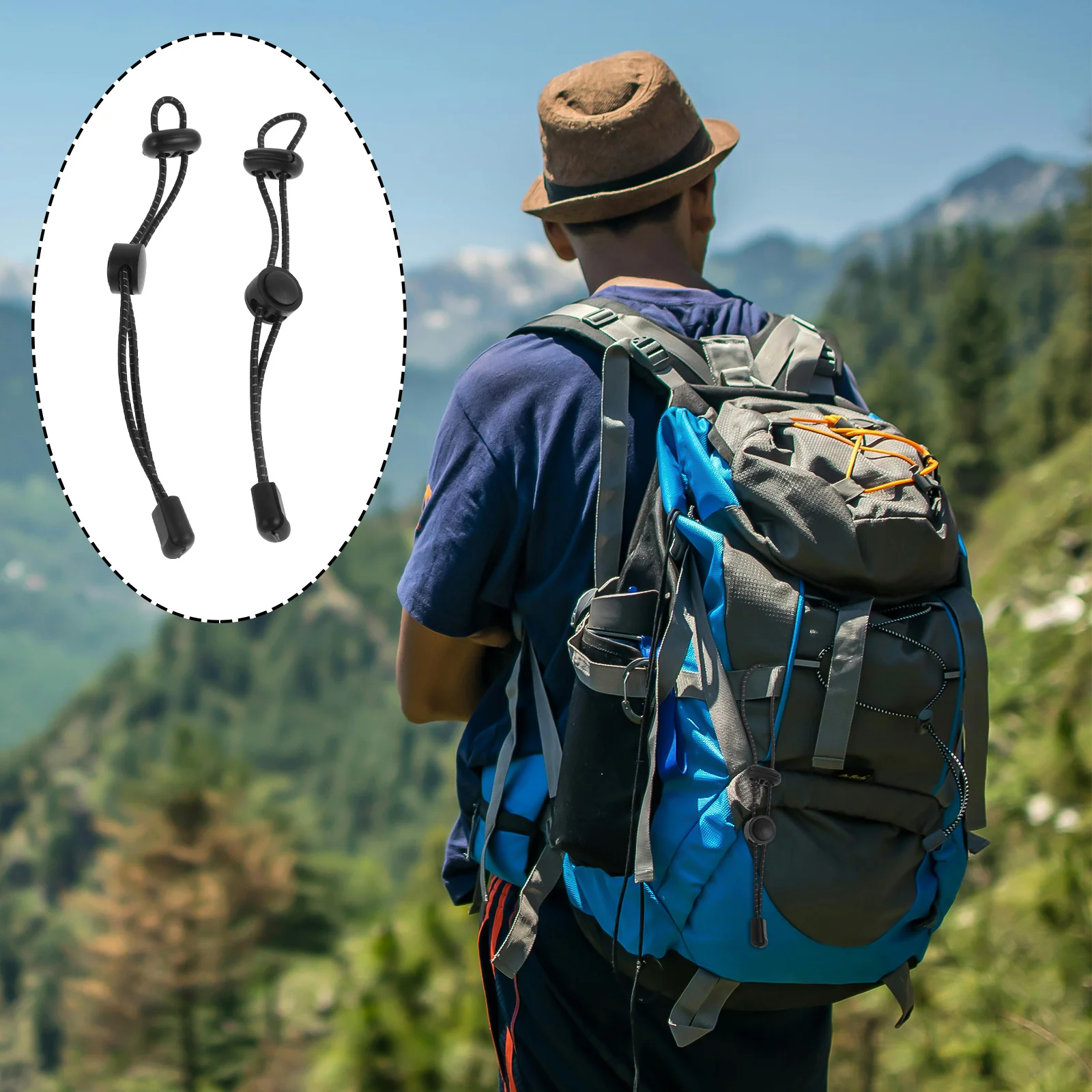 2Pcs Black Hiking Bag Backpack Replacement Straps Rope Holder Durable Elastic Mountaineering Pole Holder
2Pcs Black Hiking Bag Backpack Replacement Straps Rope Holder Durable Elastic Mountaineering Pole Holder