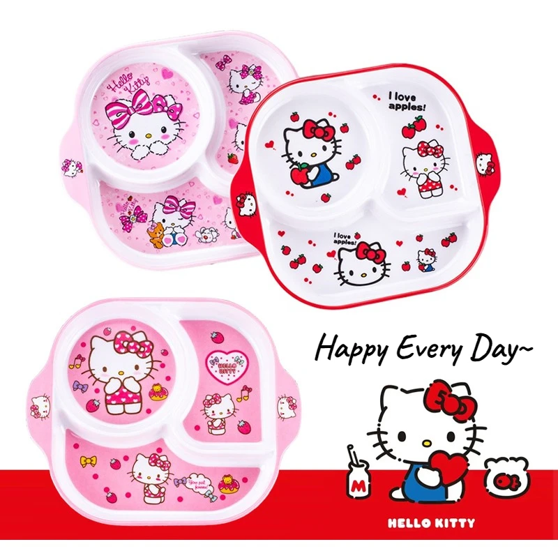 Hello Kitty Melamine Cutlery Children's Plate Cute Kawaii Girl Drop Resistant 3 Grids Dish Cartoon Animation Kitchen Tableware
Hello Kitty Melamine Cutlery Children's Plate Cute Kawaii Girl Drop Resistant 3 Grids Dish Cartoon Animation Kitchen Tableware