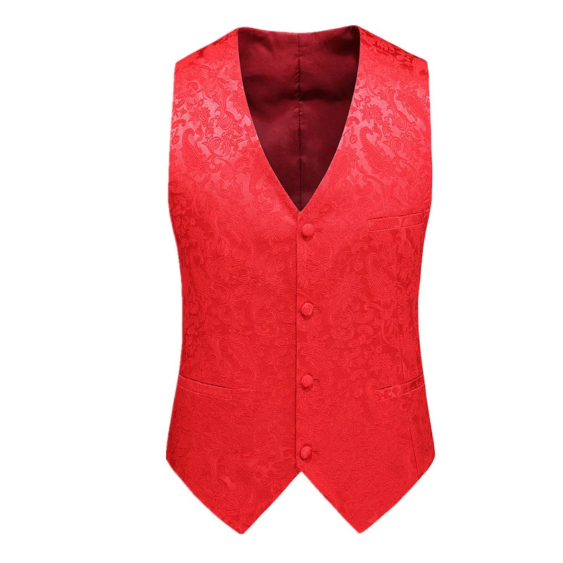 New Men Wedding Jacquard Suit Vests Large Size 6XL Men's Business Prom Party Waistcoat
New Men Wedding Jacquard Suit Vests Large Size 6XL Men's Business Prom Party Waistcoat
