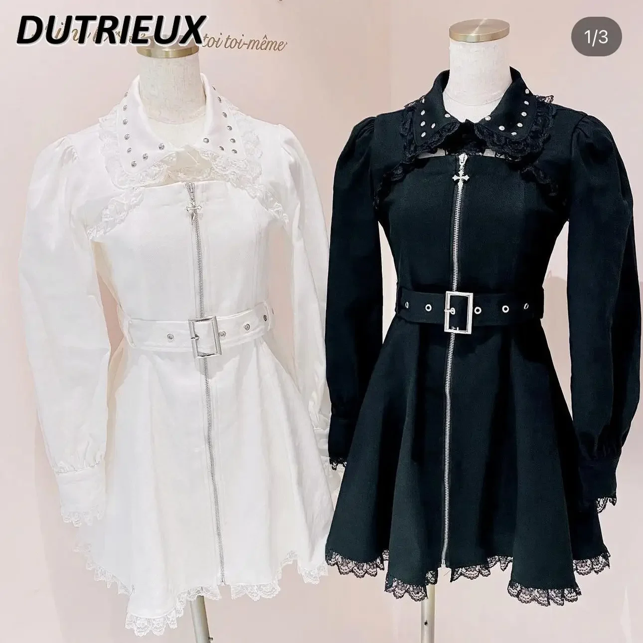 Spring Autumn New Heavy Industry Casual Lolita Long Sleeve Dress Solid Color Retro Sweet Japanese Style Wonen's Elegant Dresses
Spring Autumn New Heavy Industry Casual Lolita Long Sleeve Dress Solid Color Retro Sweet Japanese Style Wonen's Elegant Dresses